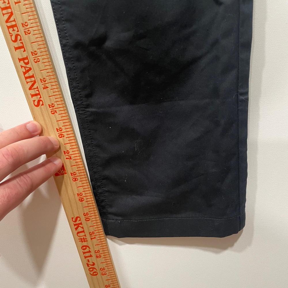 J. Crew 484 Slim Stretch Chino Pants Mens 30x32 Black Side Zip Flat Front - Picture 4 of 10